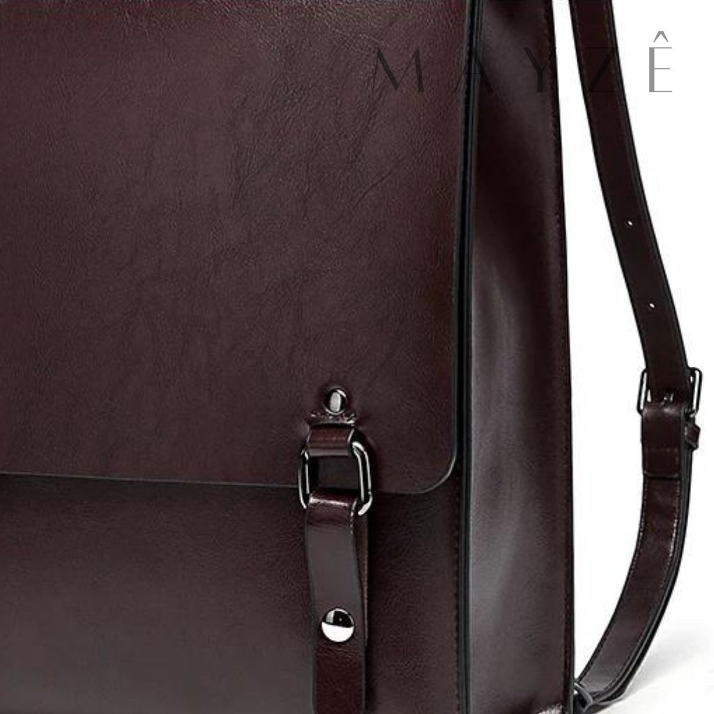 Mochila Acadêmica Couro Legítimo Noelle™ - Averra