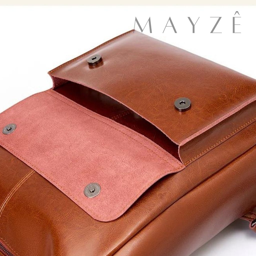 Mochila Couro Legítimo Acadêmica Ayla™ - Averra