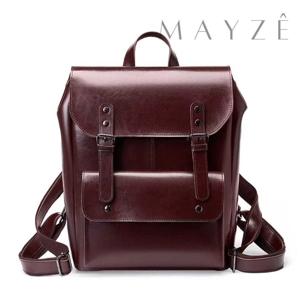 Mochila Couro Legítimo Acadêmica Ayla™ - Averra