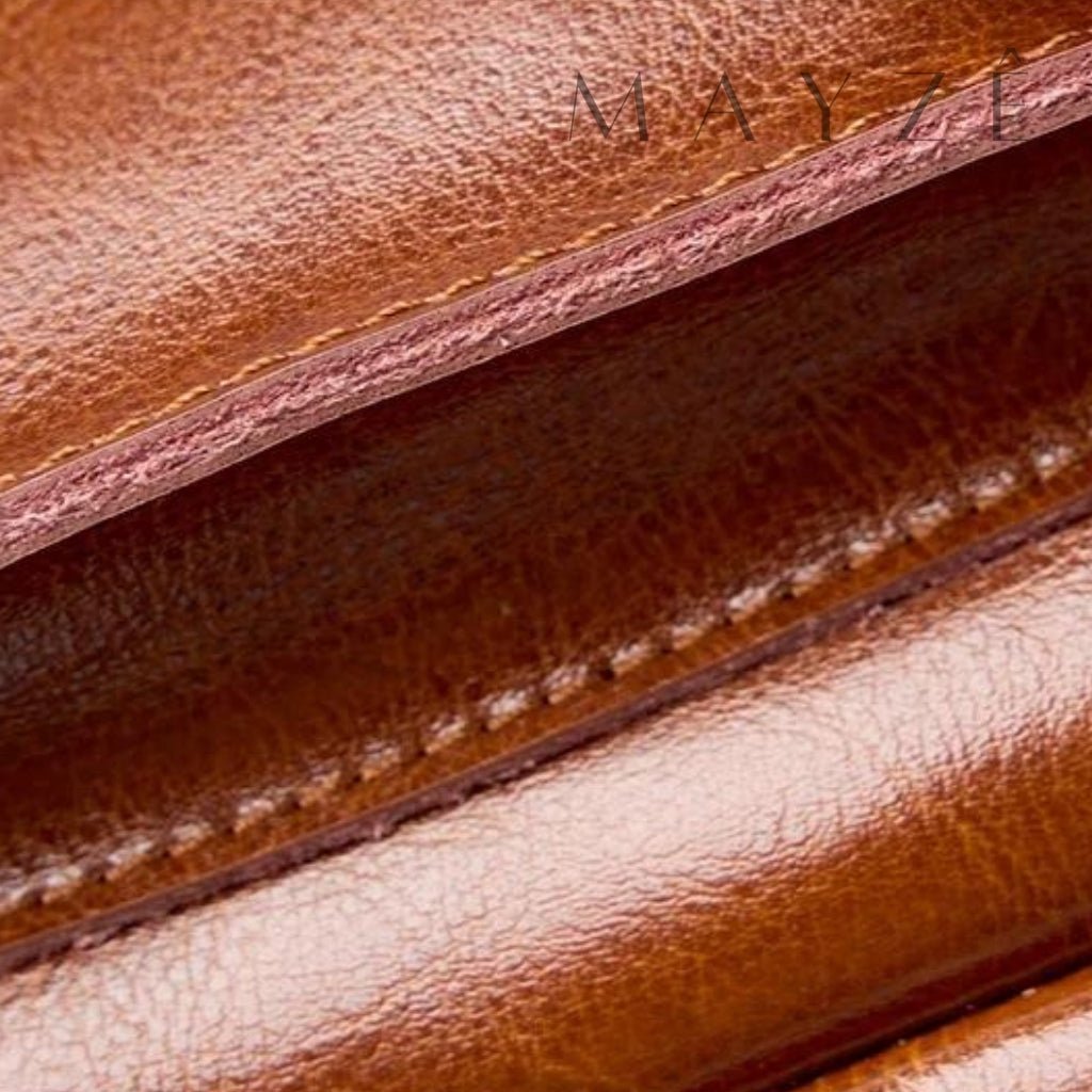Mochila Couro Legítimo Acadêmica Ayla™ - Averra