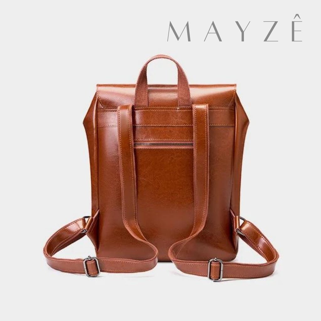 Mochila Couro Legítimo Acadêmica Ayla™ - Averra
