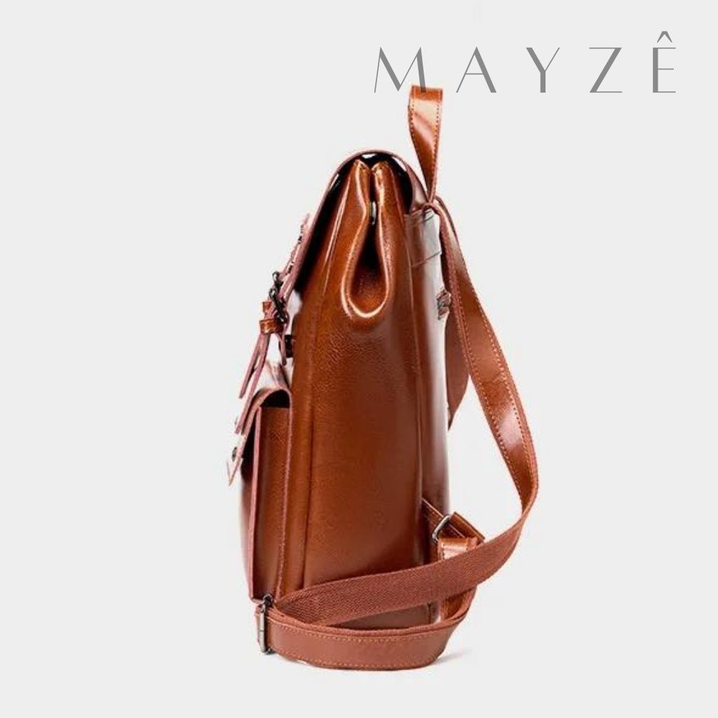 Mochila Couro Legítimo Acadêmica Ayla™ - Averra